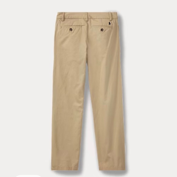 Ralph Lauren Youth16 Straight FitFlex AbrasionTwill Khaki PantWrinkle-Resistant - Picture 2 of 9
